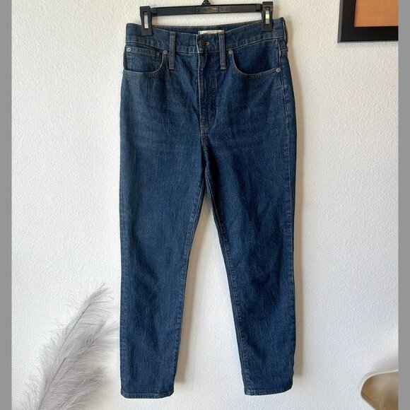 Madewell Sz 27 Perfect Vintage Jean Haight Wash Blue Stretch Denim High Rise - Picture 2 of 9